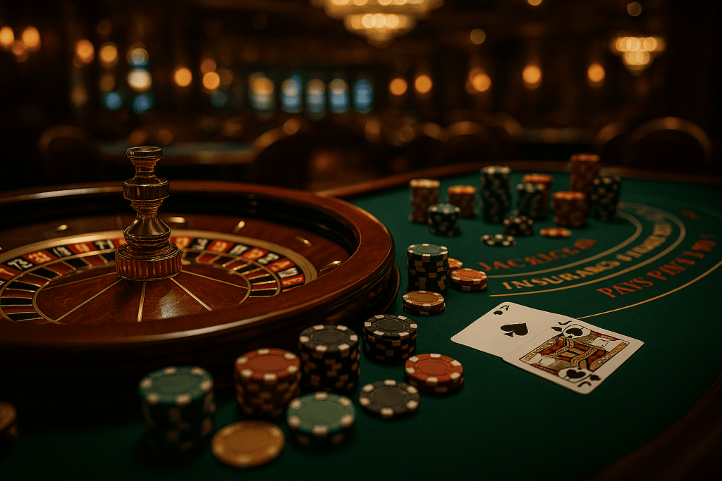 ما الفرق بين البلاك جاك والروليت